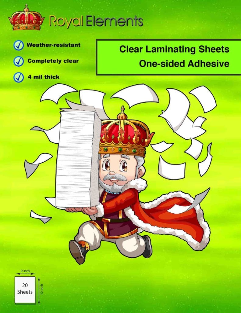 Royal Elements Waterproof Laminating Sheets For Stickers
