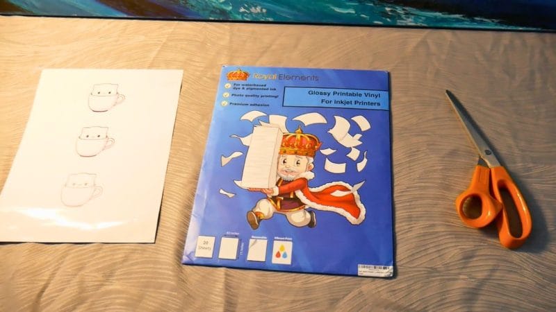 How to Make Glossy Printable Vinyl Stickers - Royal Elements