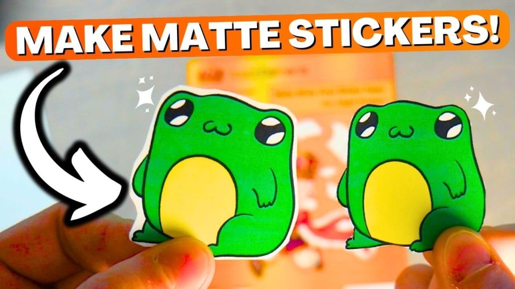 how to make matte printable vinyl stickers