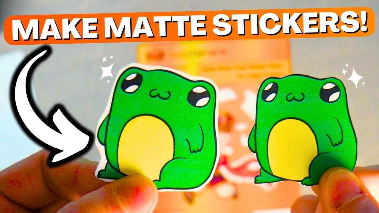 How to Make Matte Printable Vinyl Stickers