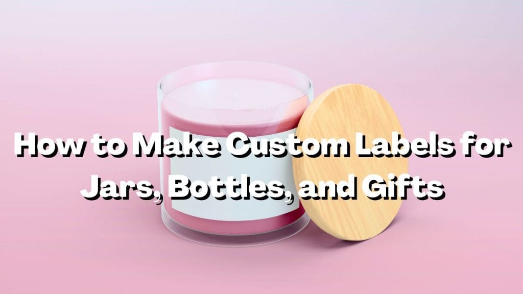 How to Make Custom Labels for Jars, Bottles, and Gifts